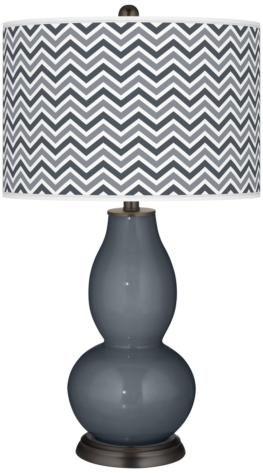 Turbulence Narrow Zig Zag Double Gourd Table Lamp