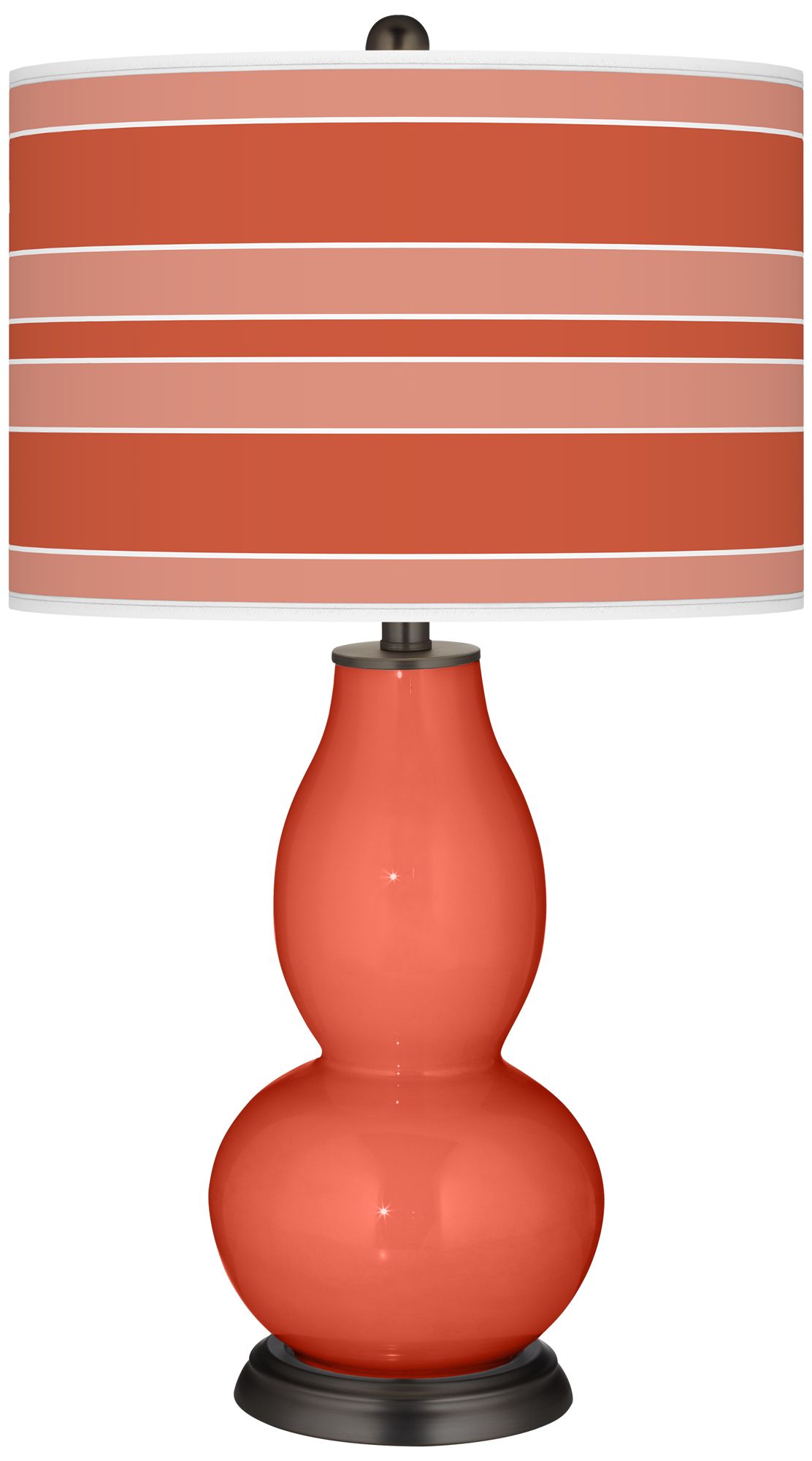 Koi Bold Stripe Double Gourd Table Lamp