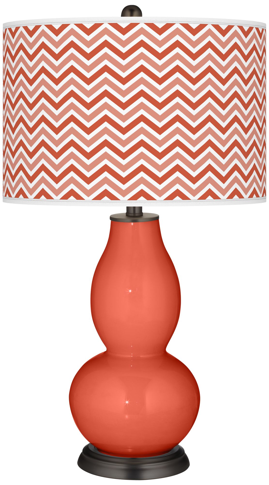 Koi Narrow Zig Zag Double Gourd Table Lamp