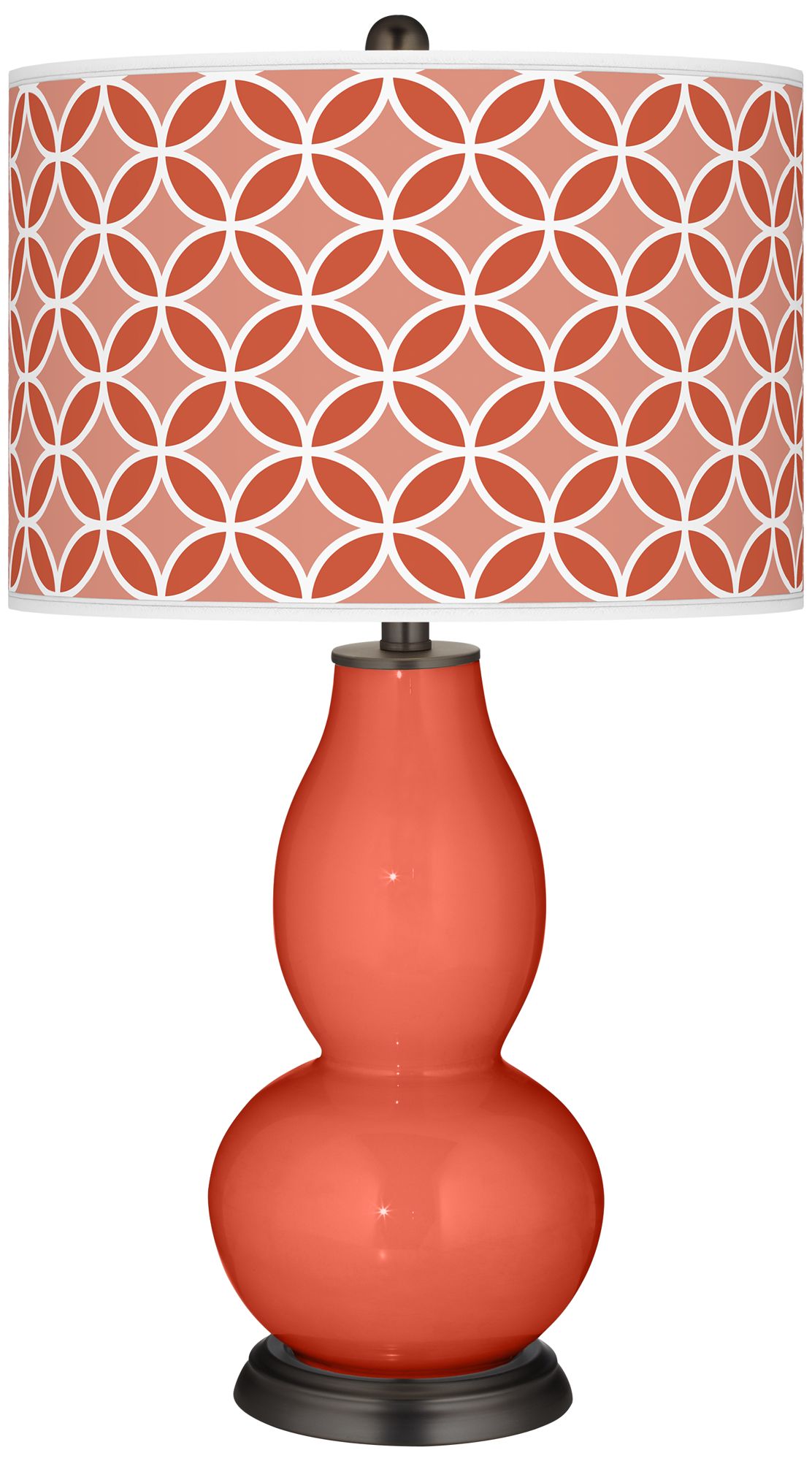 Koi Circle Rings Double Gourd Table Lamp