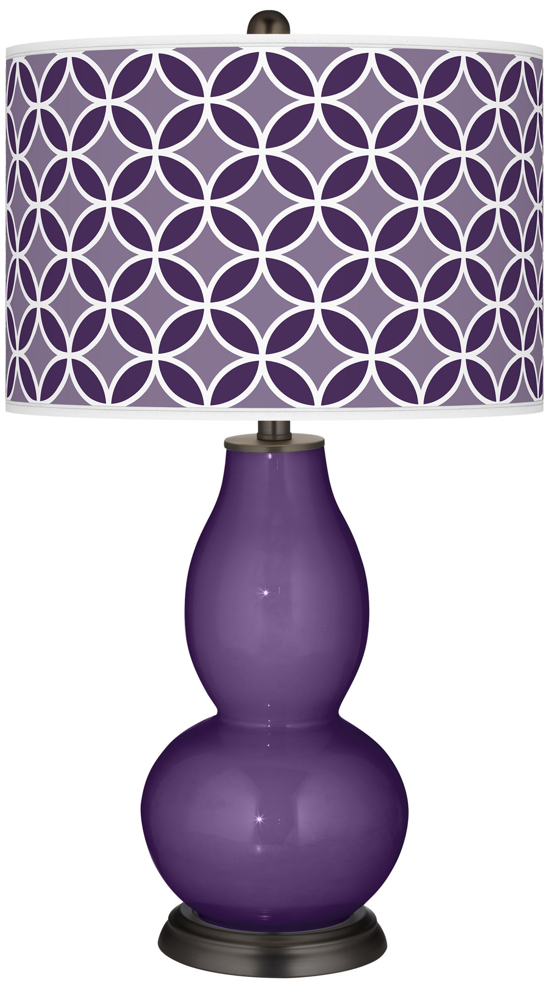 Acai Circle Rings Double Gourd Table Lamp
