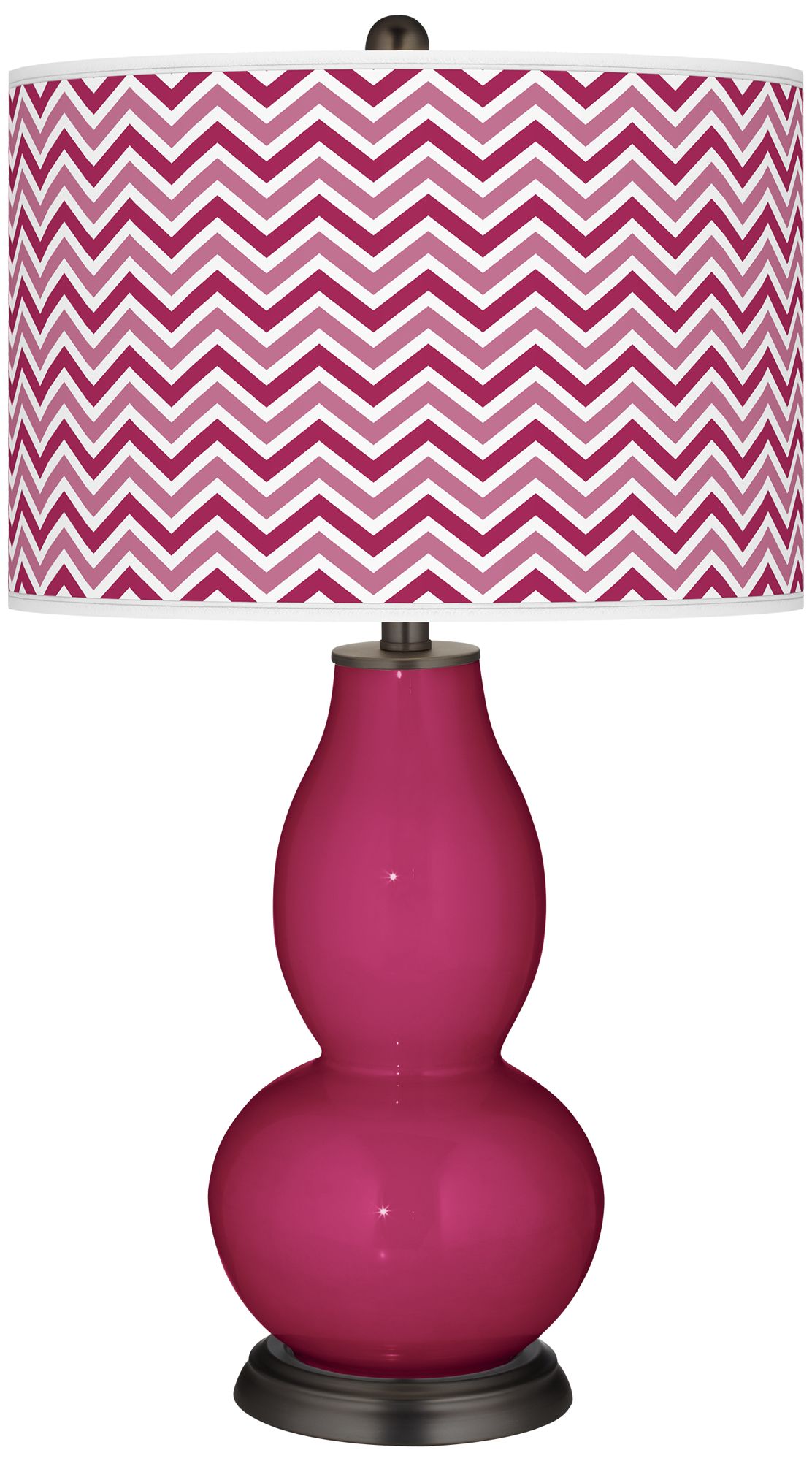 Vivacious Narrow Zig Zag Double Gourd Table Lamp
