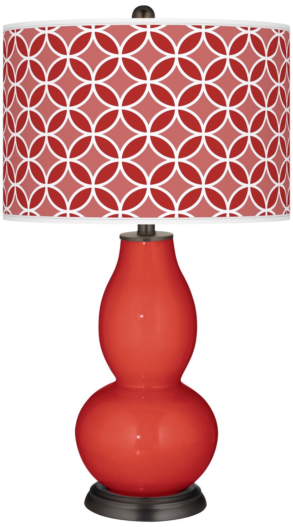 Cherry Tomato Circle Rings Double Gourd Table Lamp