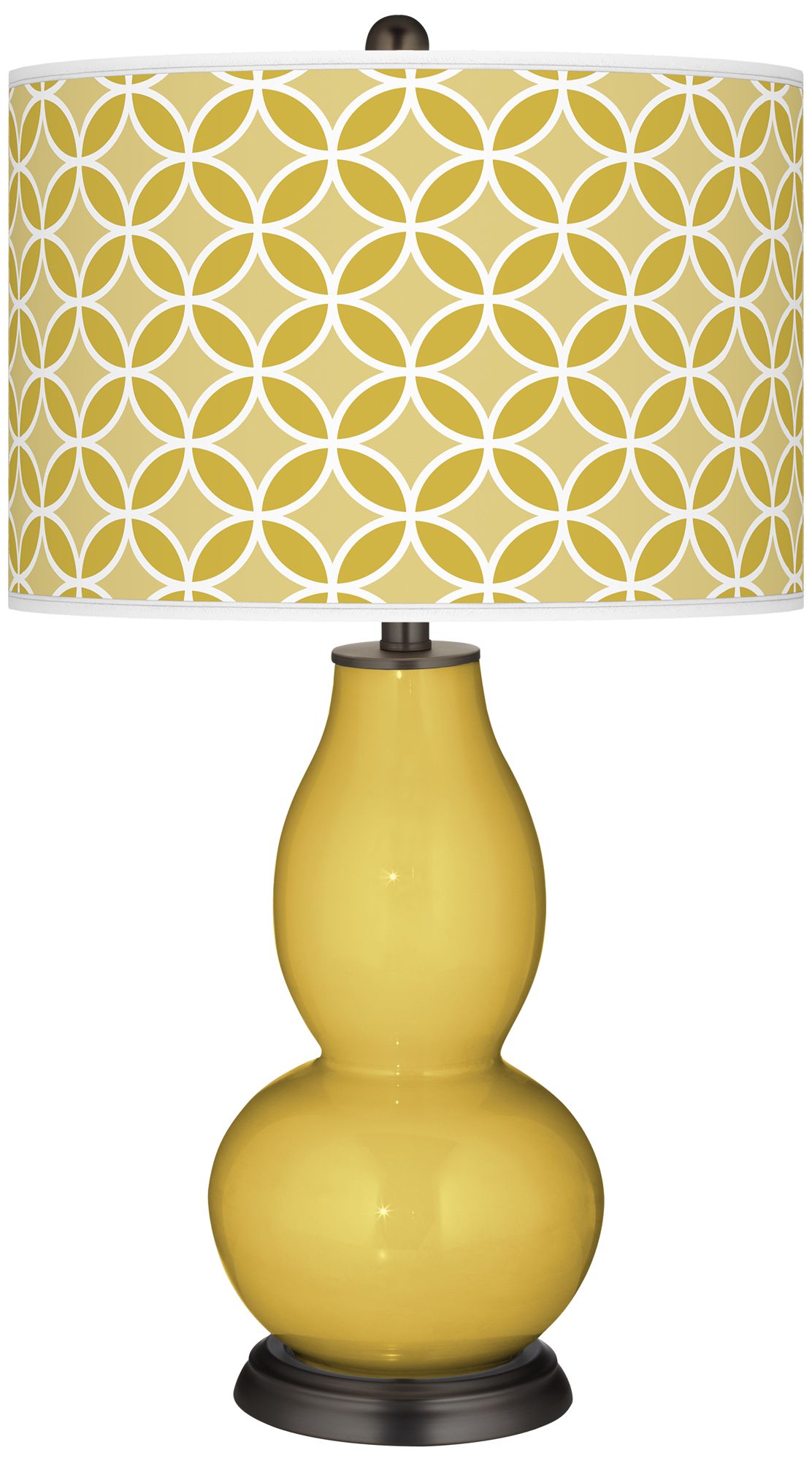 Nugget Circle Rings Double Gourd Table Lamp