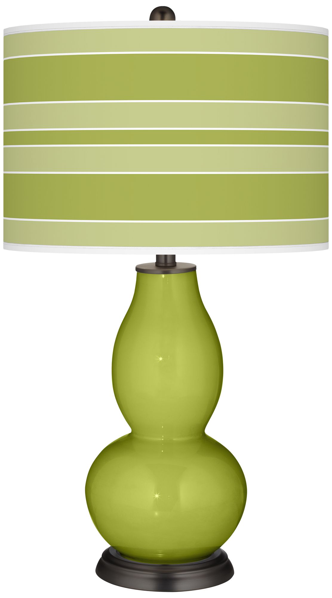 Parakeet Bold Stripe Double Gourd Table Lamp