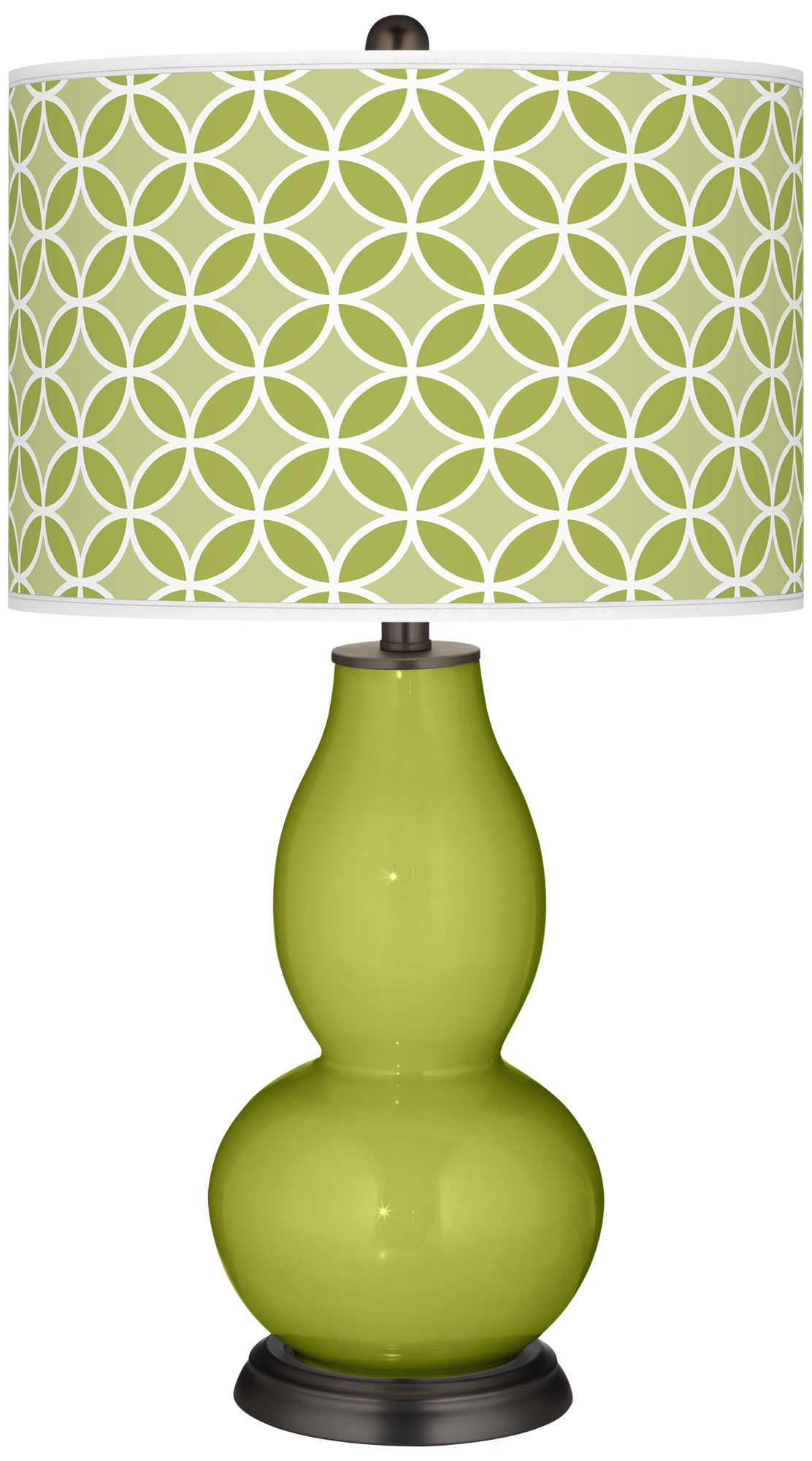 Parakeet Circle Rings Double Gourd Table Lamp