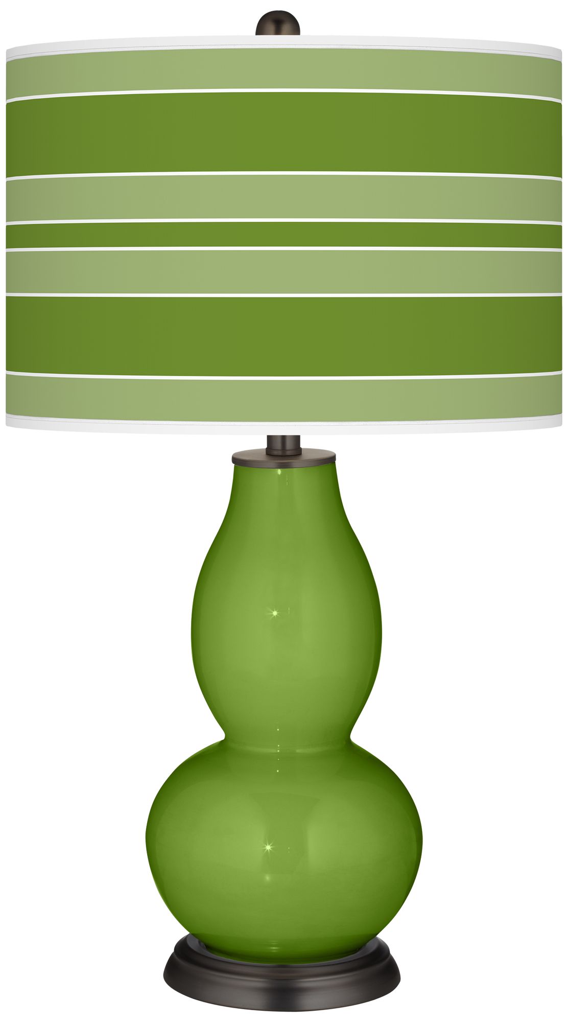 Gecko Bold Stripe Double Gourd Table Lamp