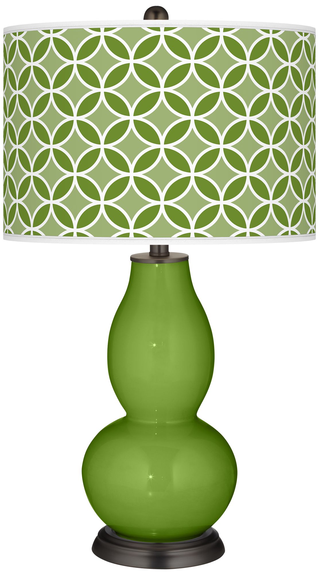 Gecko Circle Rings Double Gourd Table Lamp