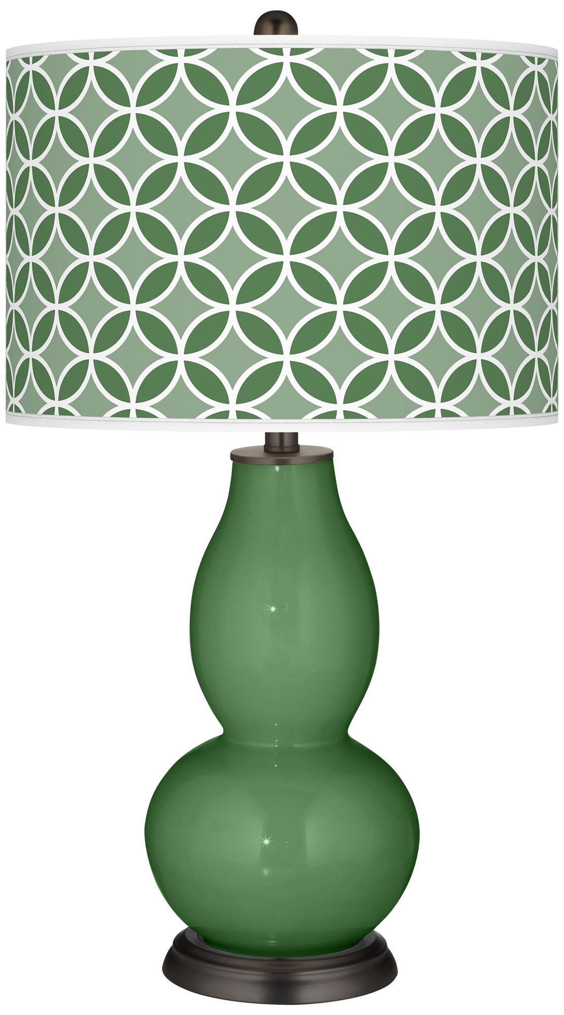 Garden Grove Circle Rings Double Gourd Table Lamp