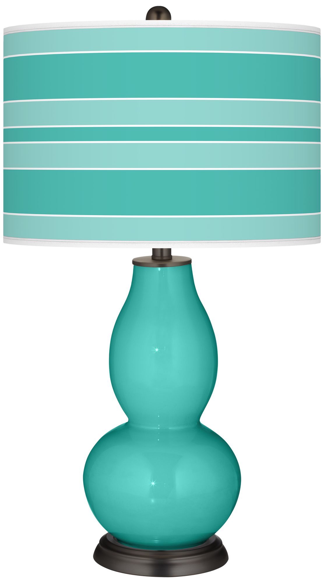Synergy Bold Stripe Double Gourd Table Lamp