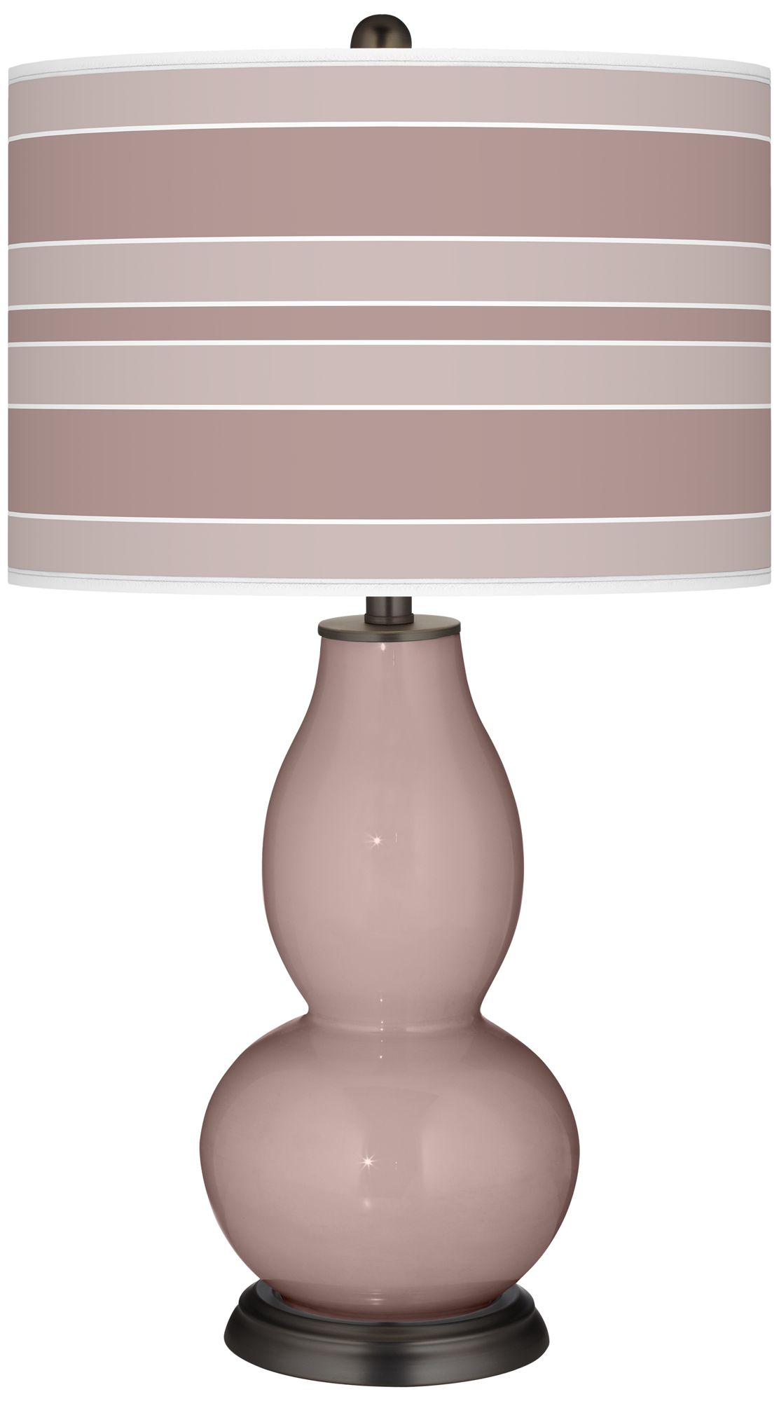 Dressy Rose Bold Stripe Double Gourd Table Lamp