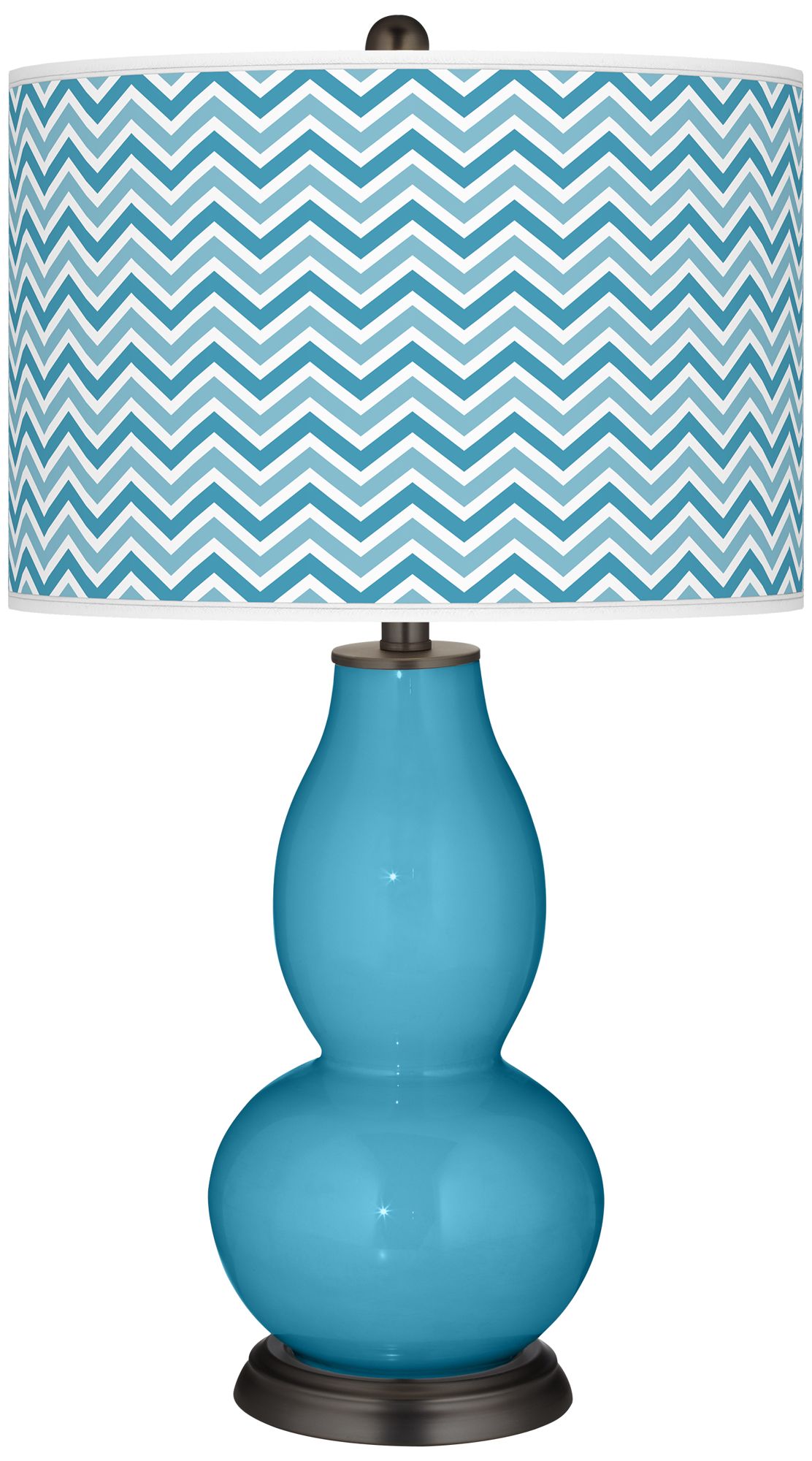 Jamaica Bay Narrow Zig Zag Double Gourd Table Lamp