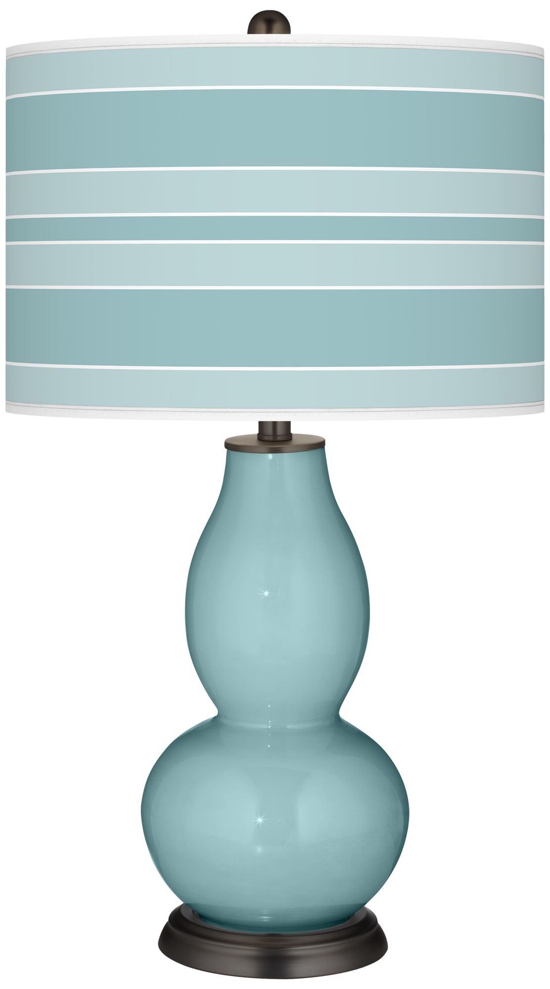 Raindrop Bold Stripe Double Gourd Table Lamp