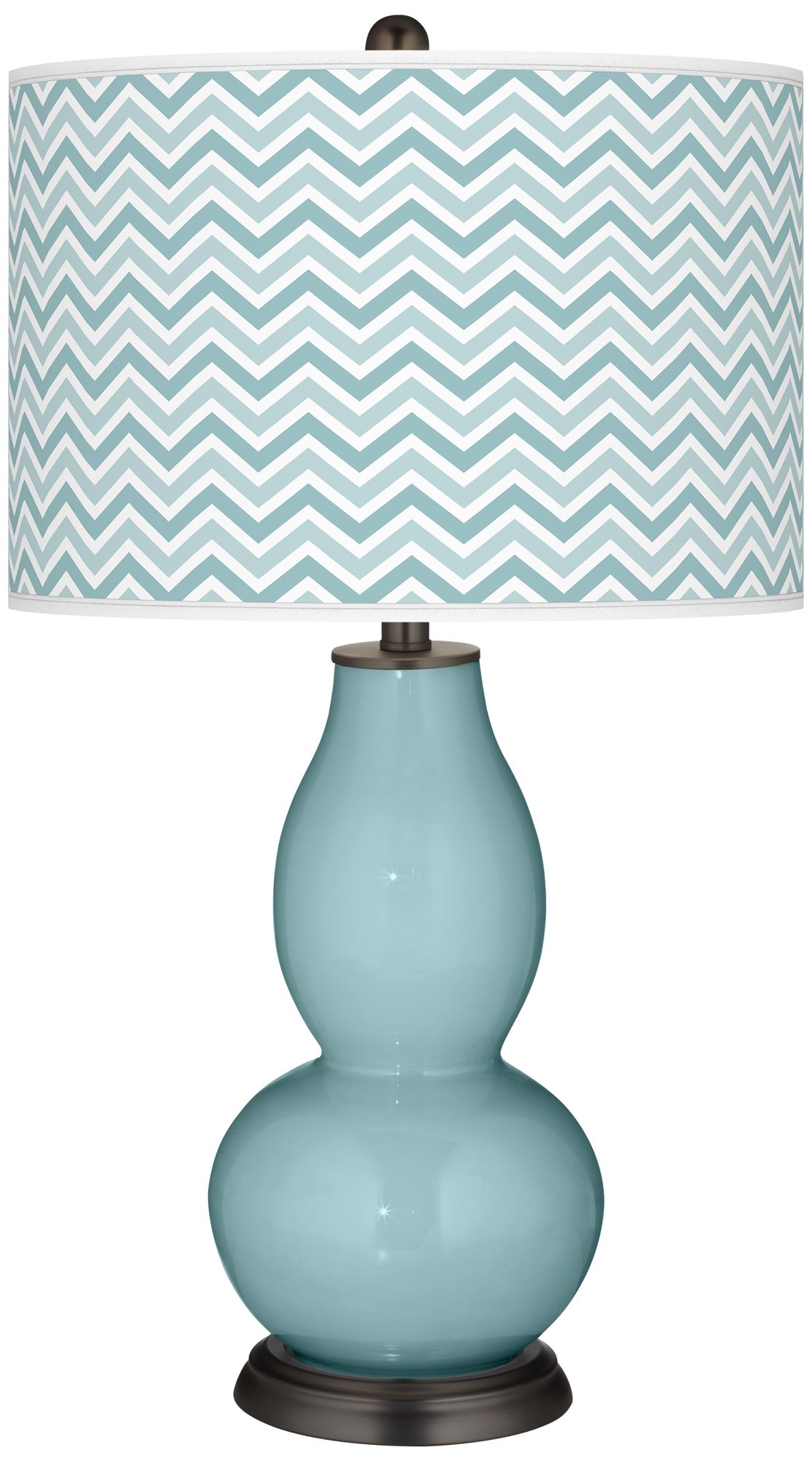 Raindrop Narrow Zig Zag Double Gourd Table Lamp