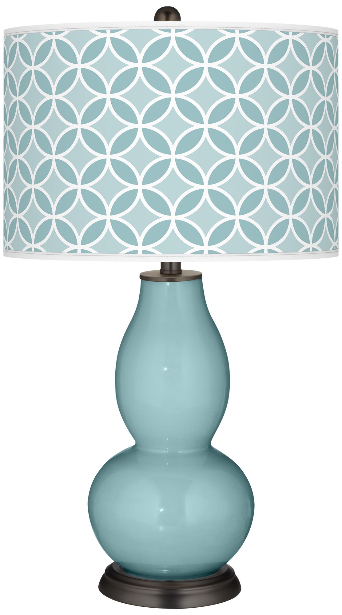 Raindrop Circle Rings Double Gourd Table Lamp