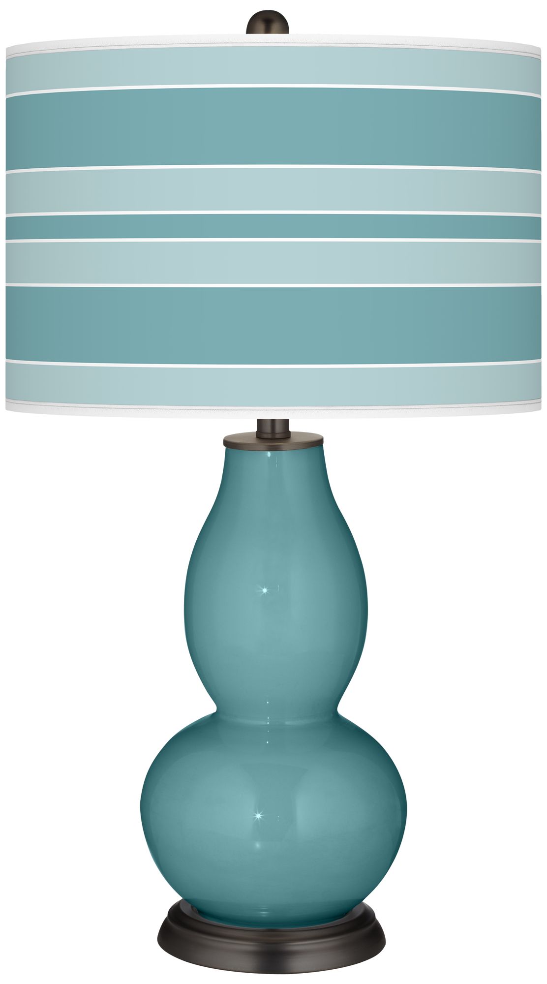 Reflecting Pool Bold Stripe Double Gourd Table Lamp
