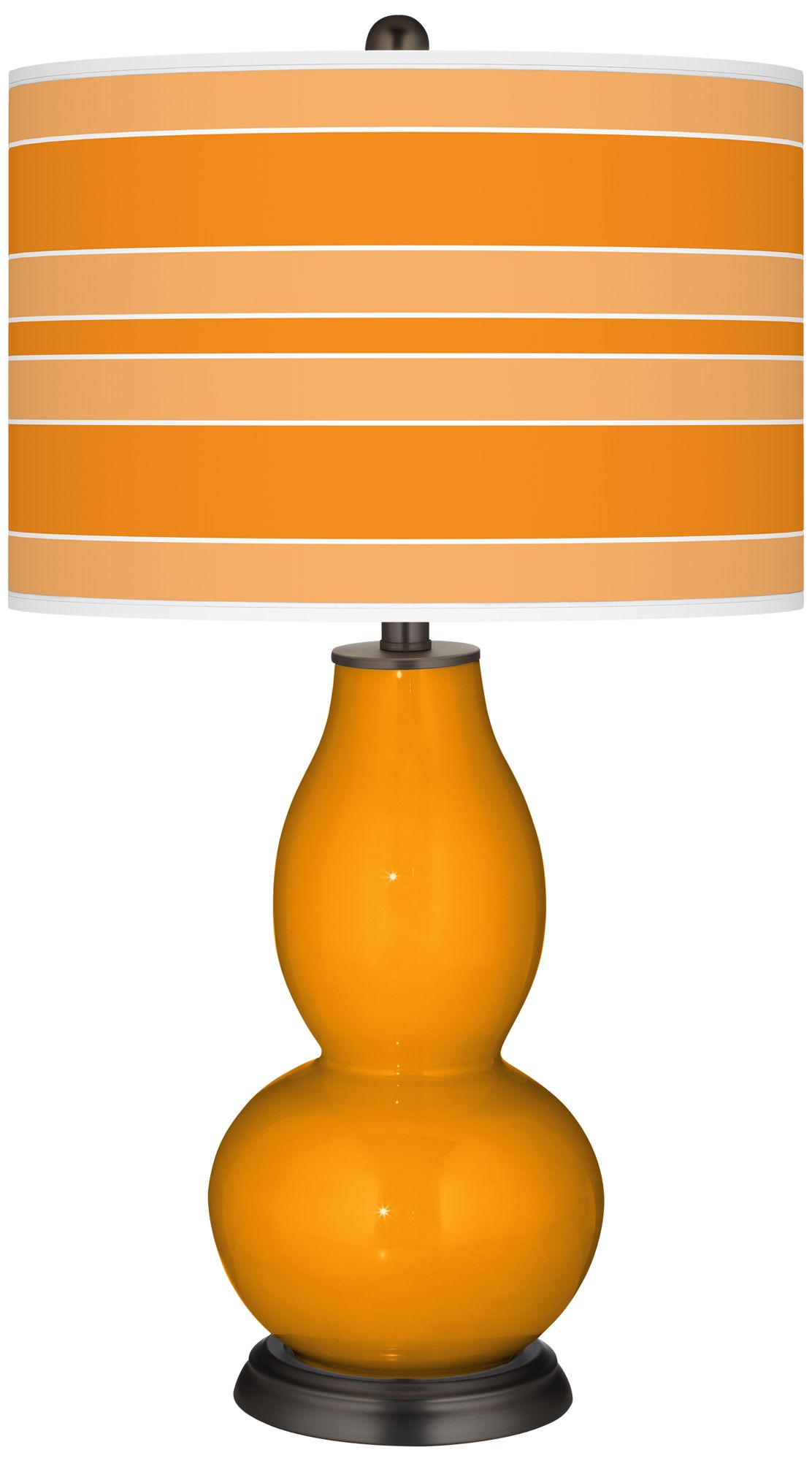 Mango Bold Stripe Double Gourd Table Lamp