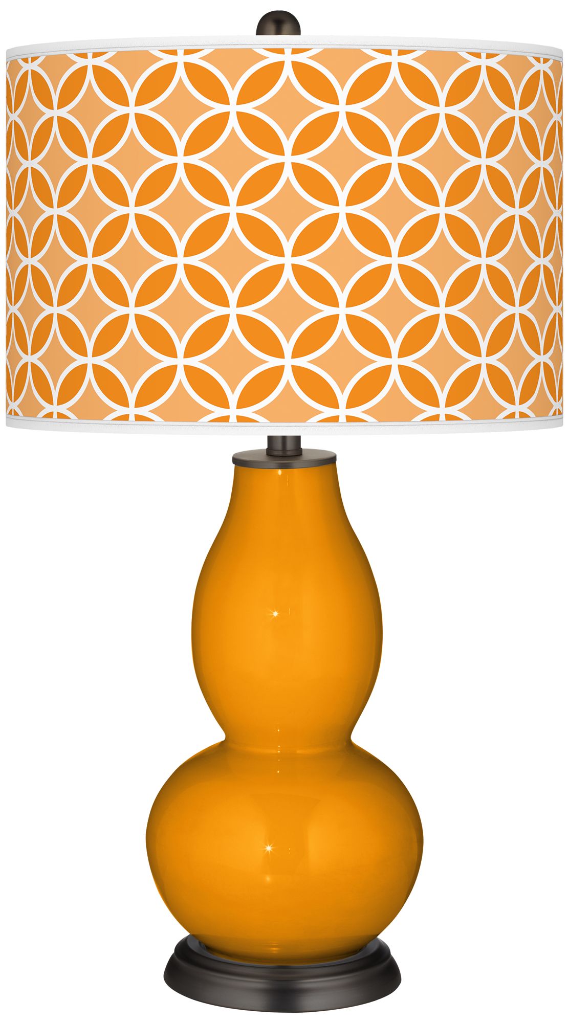 Mango Circle Rings Double Gourd Table Lamp