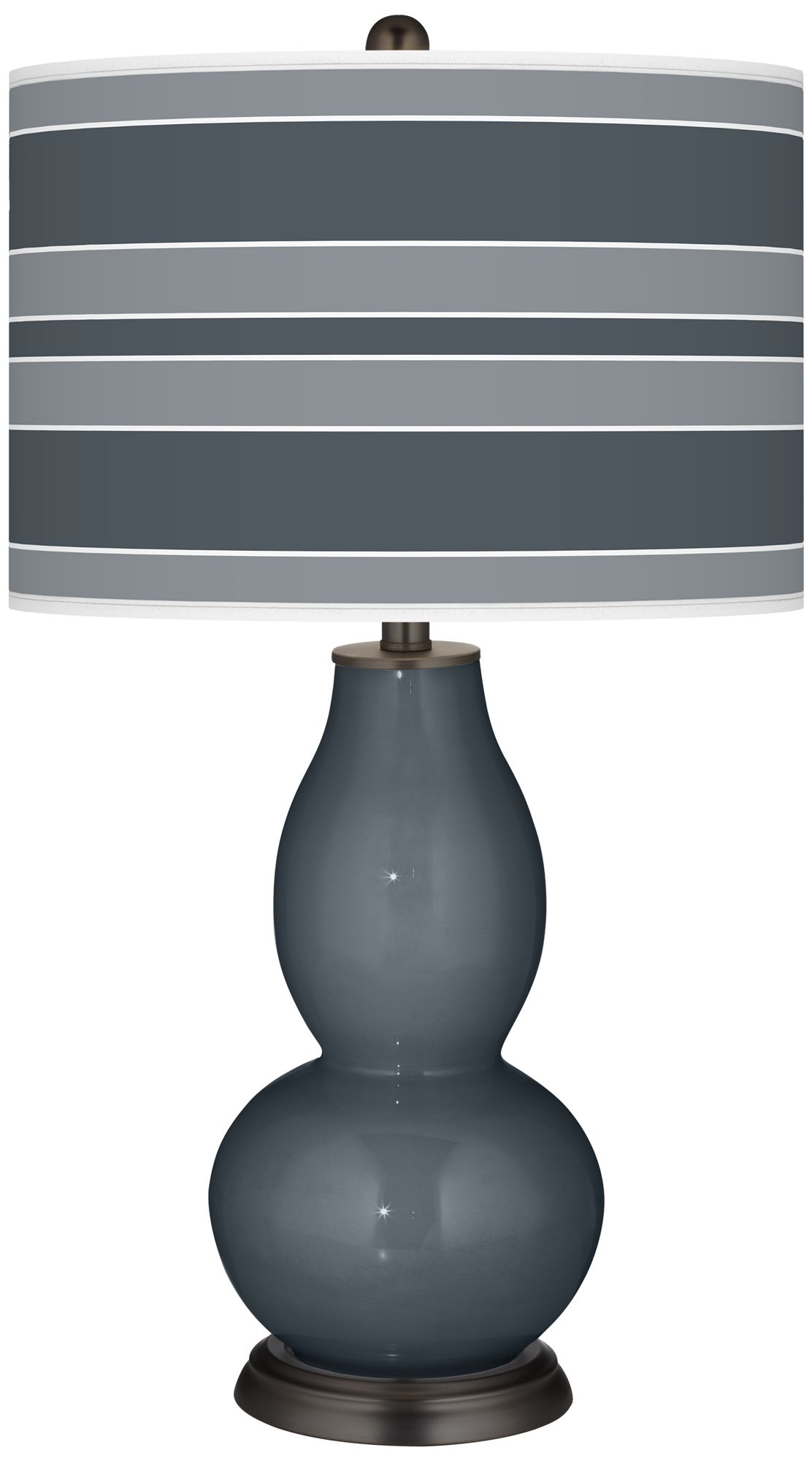 Outer Space Bold Stripe Double Gourd Table Lamp