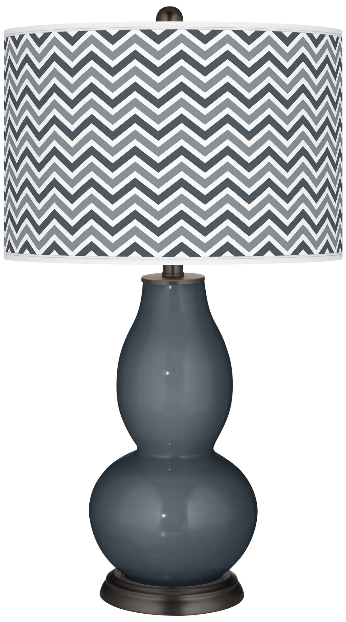 Outer Space Narrow Zig Zag Double Gourd Table Lamp