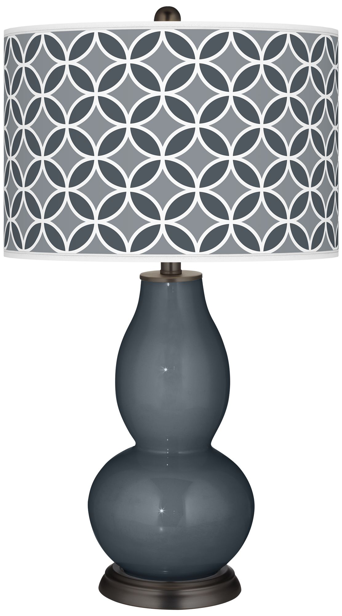 Outer Space Circle Rings Double Gourd Table Lamp