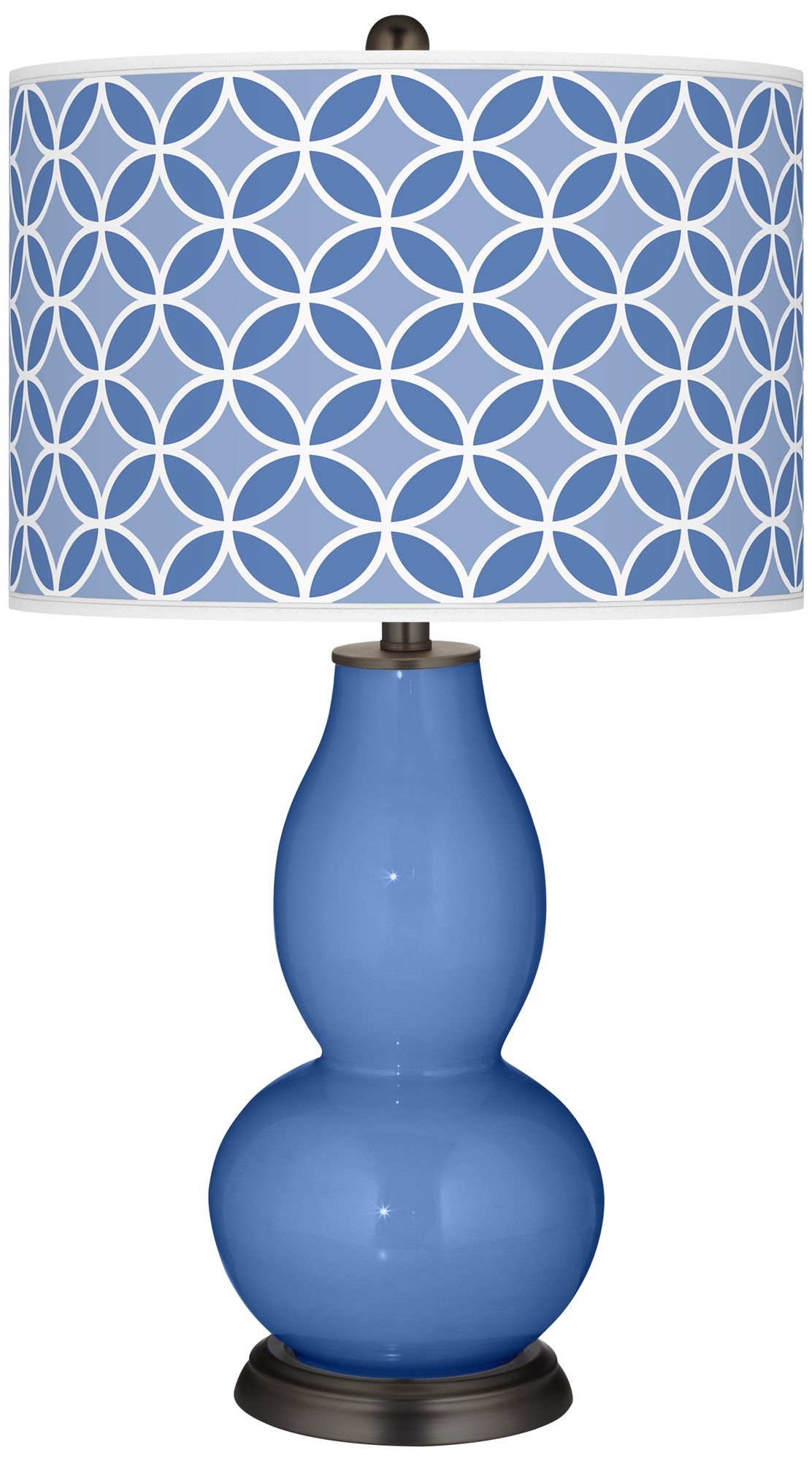 Dazzle Circle Rings Double Gourd Table Lamp