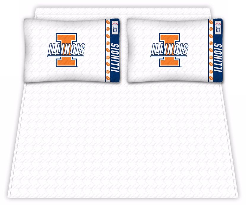 NCAA Illinois Fighting Illini Micro Fiber Sheet Set