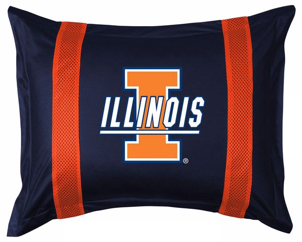 NCAA Illinois Fighting Illini Sidelines Pillow Sham
