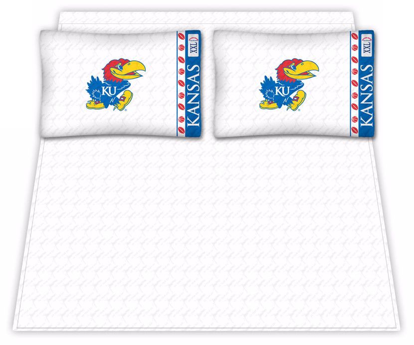NCAA University of Kansas Jayhawks Micro Fiber Sheet Set