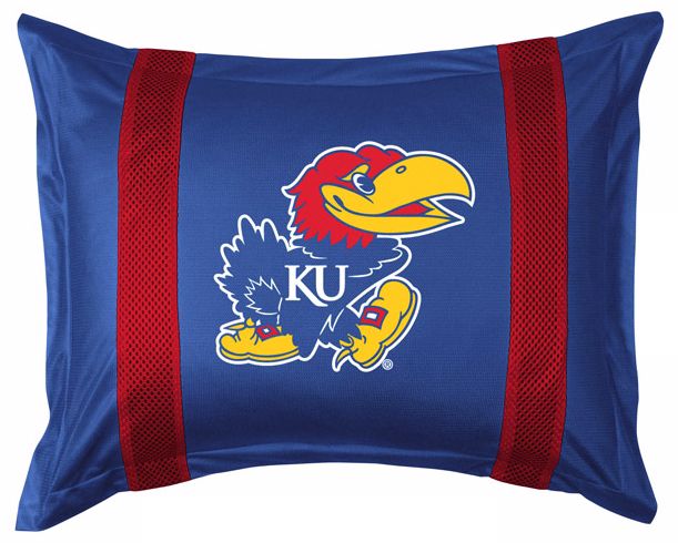 NCAA University of Kansas Jayhawks Sidelines Pillow Sham