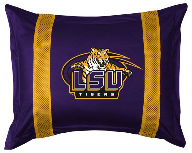 NCAA Louisiana State Tigers Sidelines Pillow Sham