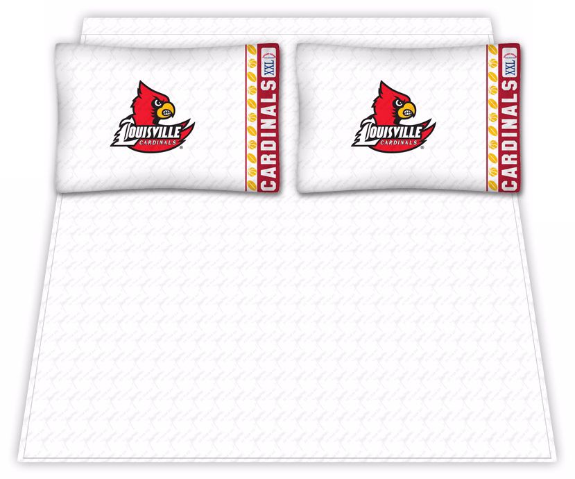 NCAA Louisville Cardinals Micro Fiber Sheet Set