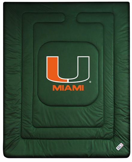 NCAA University of Miami Hurricanes Locker Room Comforter