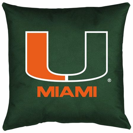NCAA University of Miami Hurricanes Locker Room Pillow