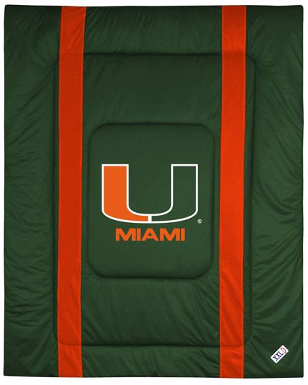 NCAA Miami Hurricanes Sidelines Comforter