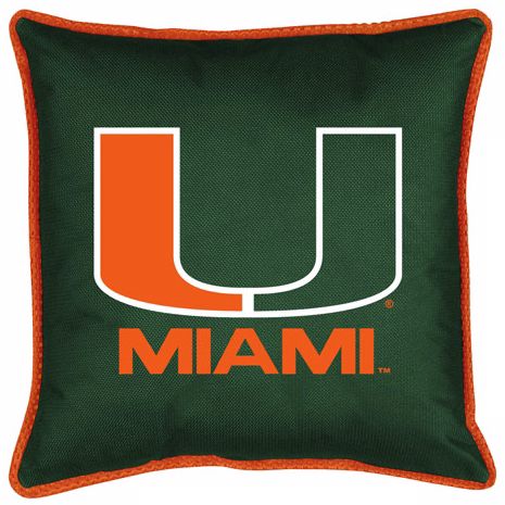 NCAA Miami Hurricanes Sidelines Pillow