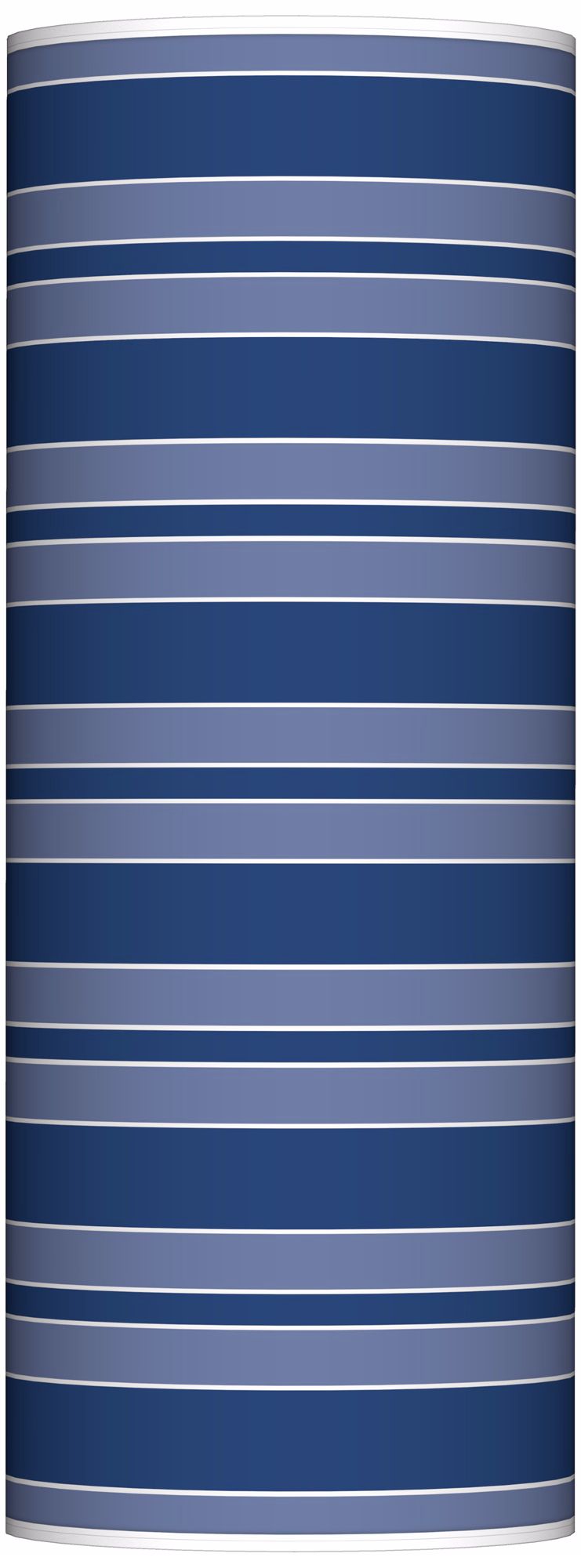 Monaco Blue Bold Stripe Ovo Floor Lamp