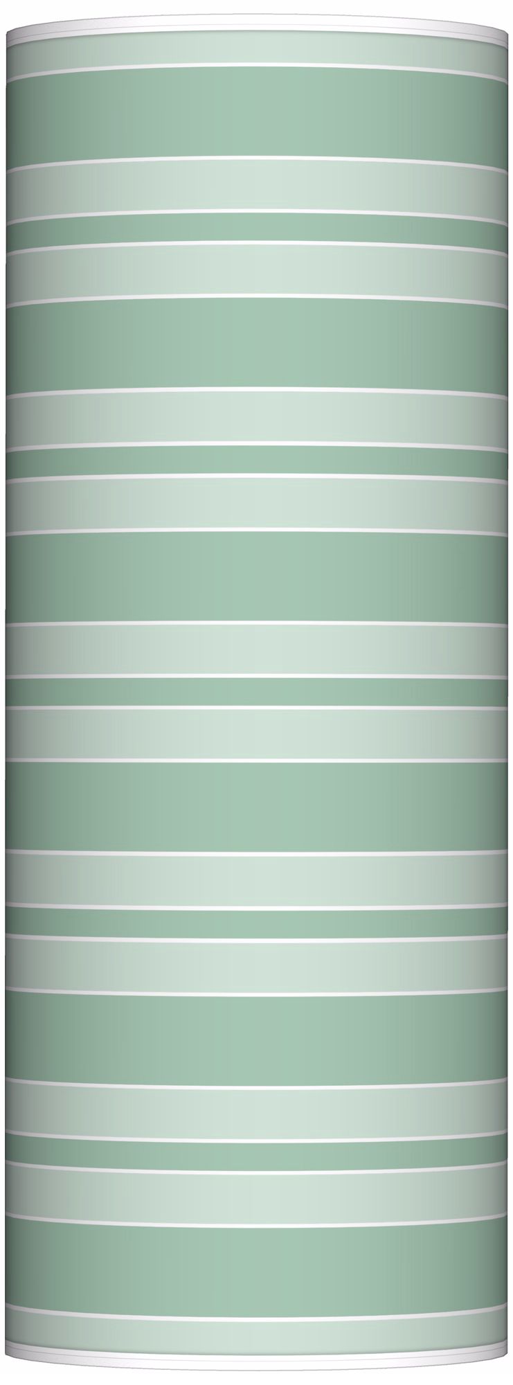 Grayed Jade Bold Stripe Ovo Floor Lamp