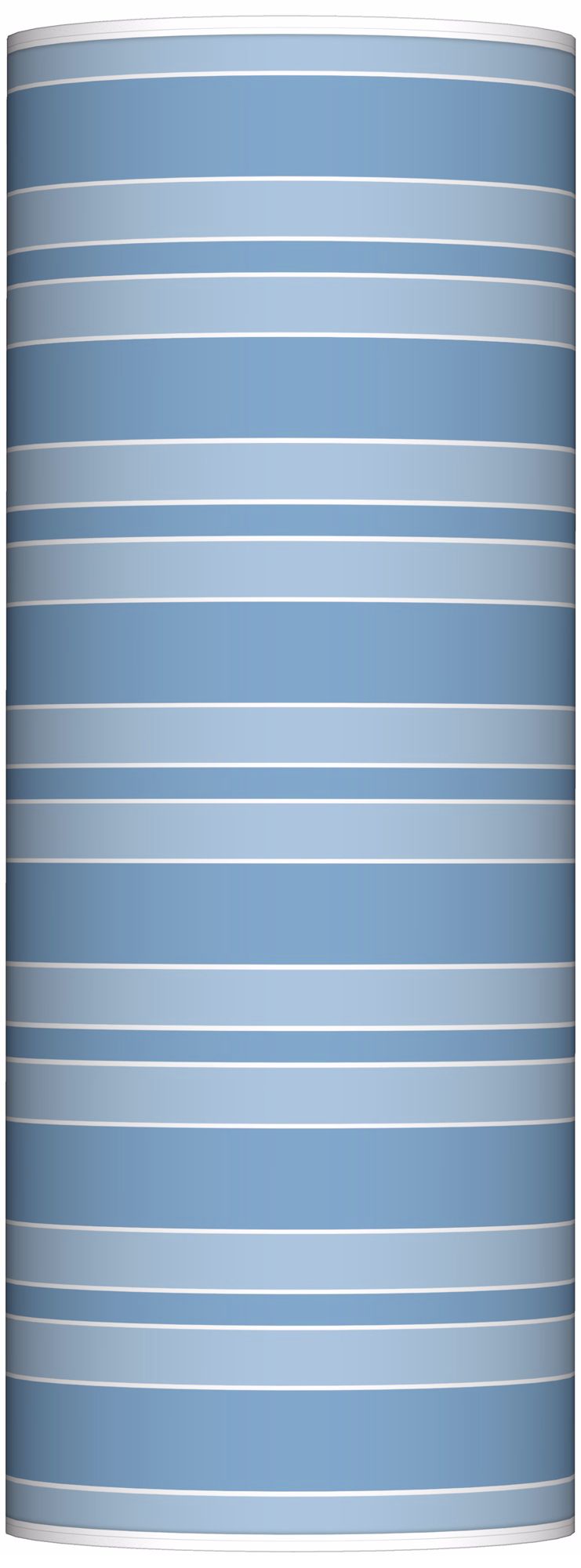 Dusk Blue Bold Stripe Ovo Floor Lamp
