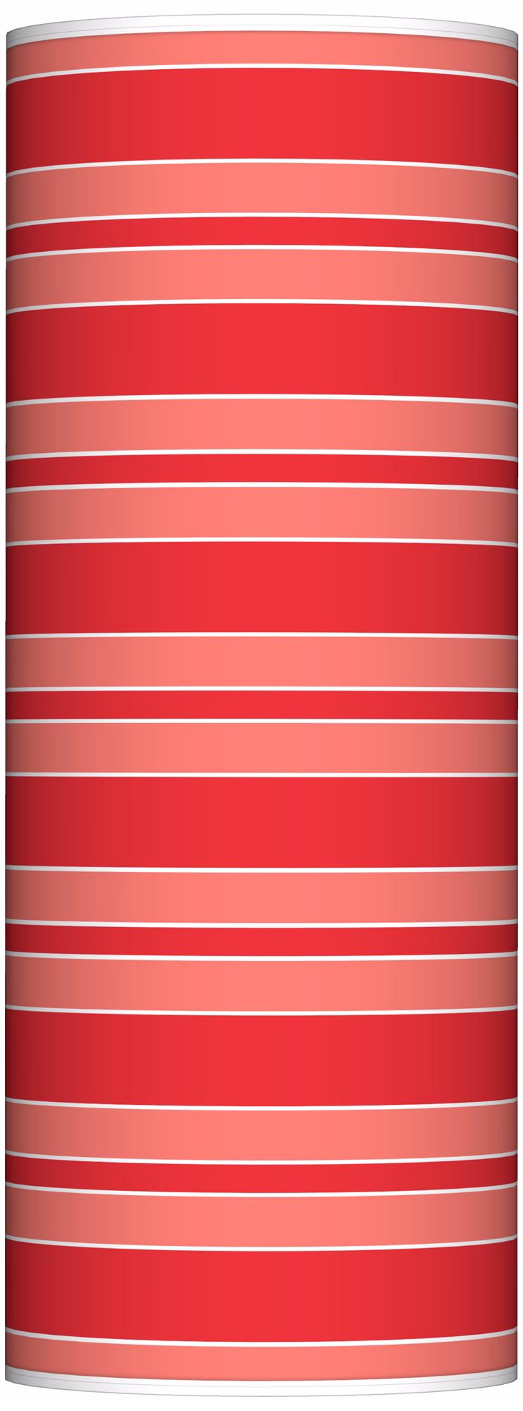 Poppy Red Bold Stripe Ovo Floor Lamp