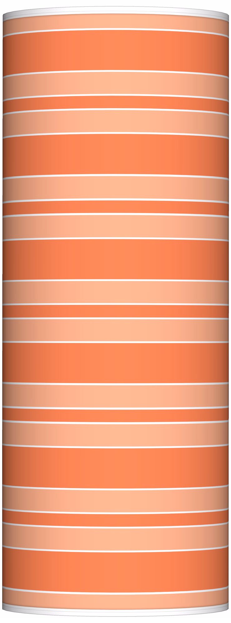 Nectarine Bold Stripe Ovo Floor Lamp