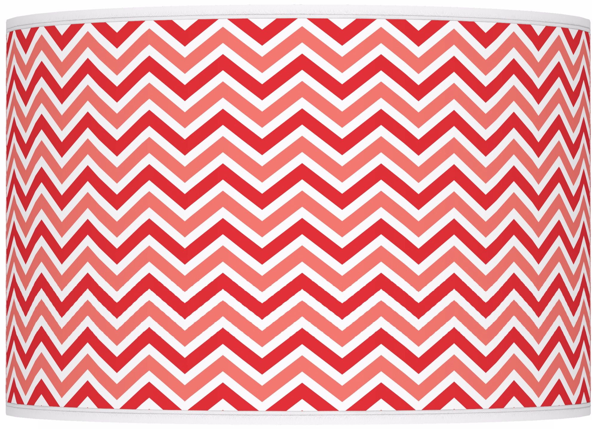 Poppy Red Narrow Zig Zag Ovo Table Lamp