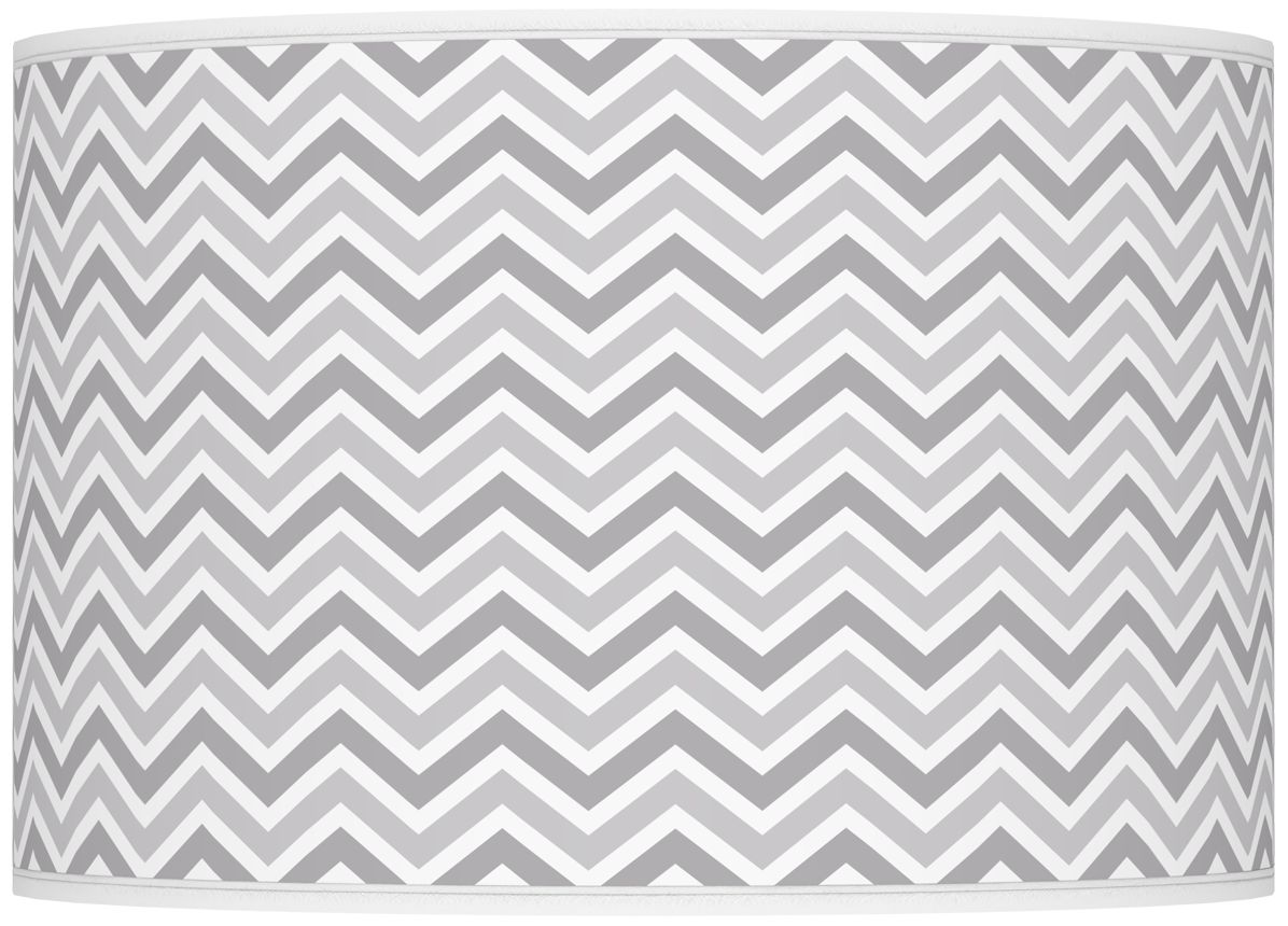 Swanky Gray Narrow Zig Zag Ovo Table Lamp