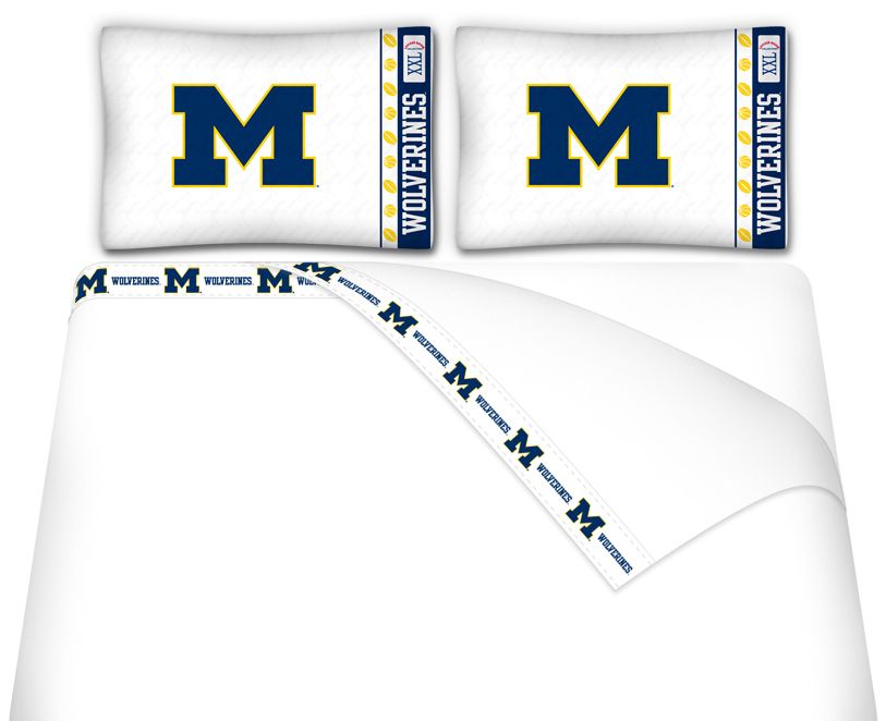 NCAA Michigan Wolverines Micro Fiber Sheet Set