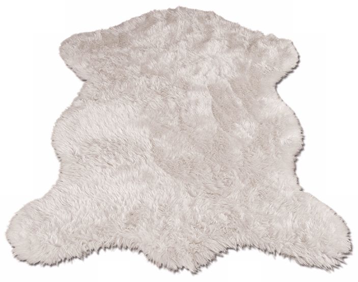 White Polar Bear 031 Faux Fur Area Rug