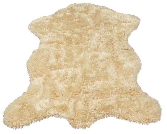 Ivory Sheepskin 061 Faux Fur Area Rug