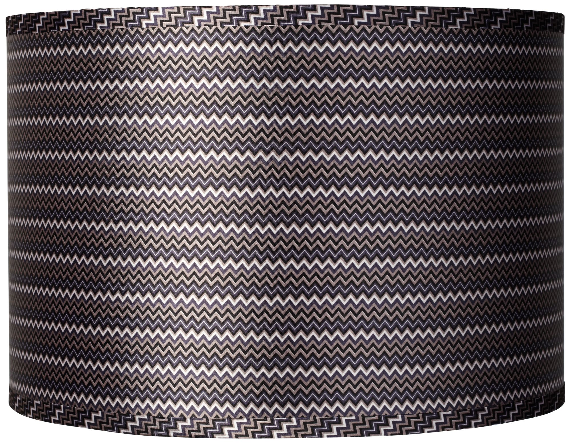 Swanky Gray - Satin Gray Zig Zag Shade Ovo Table Lamp