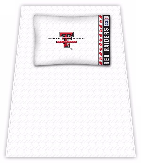 NCAA Texas Tech Red Raiders Micro Fiber Twin Sheet Set