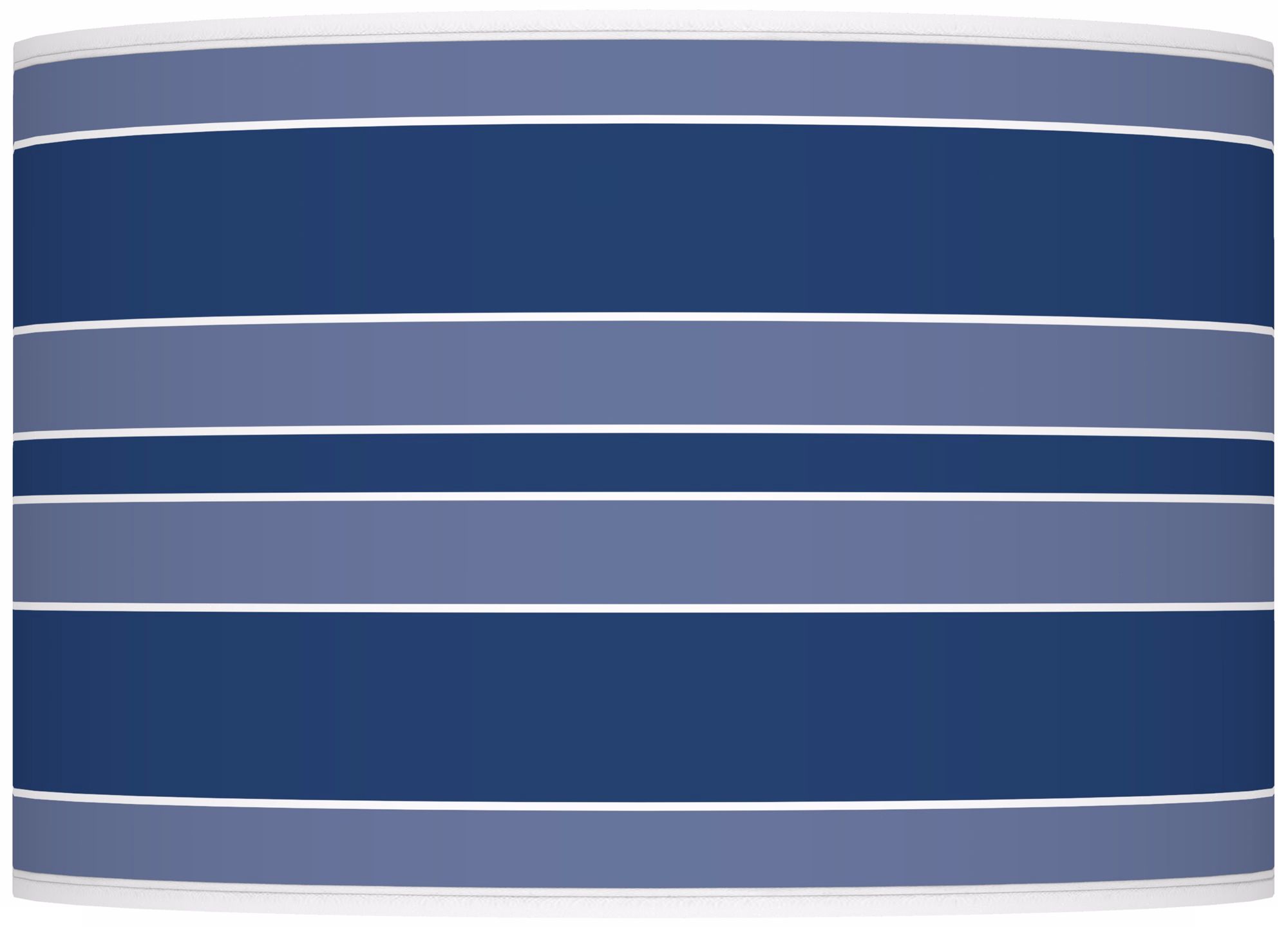Monaco Blue Bold Stripe Ovo Table Lamp