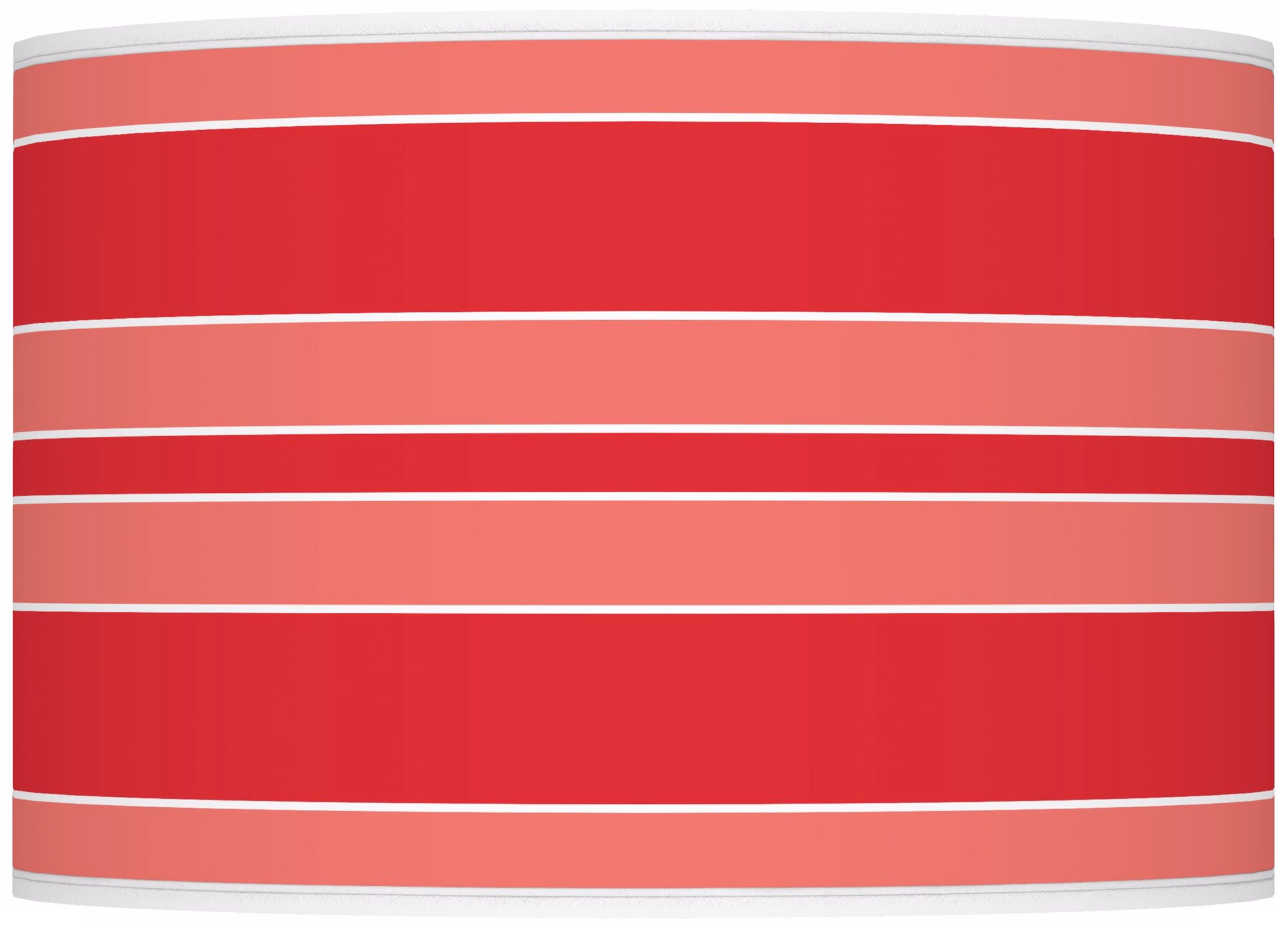 Poppy Red Bold Stripe Ovo Table Lamp